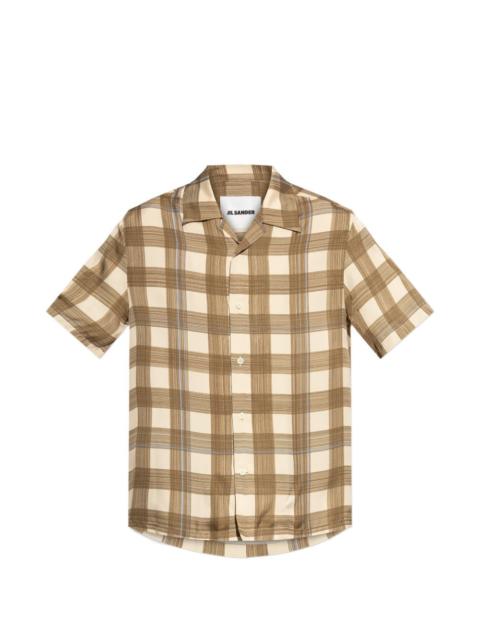 Jil Sander checked-pattern short-sleeve shirt