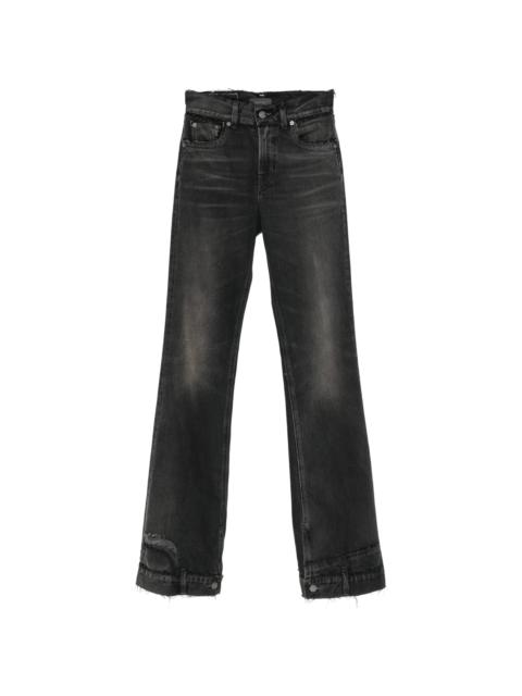 HAIKURE Haikure Distressed-effect Raw-cut Jeans