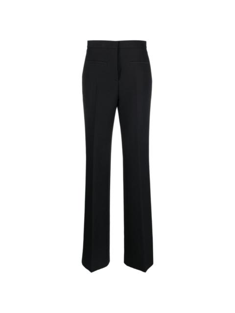 mid-rise tailored trousers