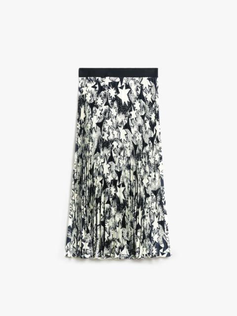 WEEKEND Max Mara PAGANO Pleated printed twill skirt