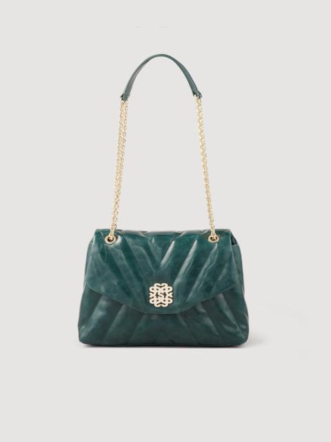 Sandro Mila quilted leather bag