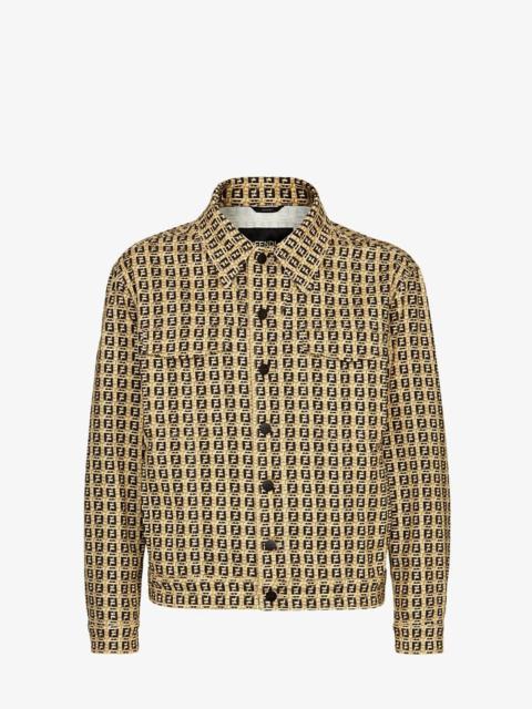 FENDI Beige gabardine jacket