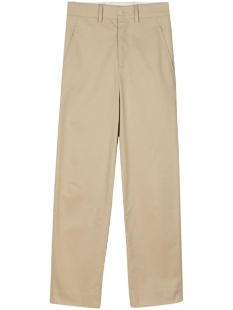BODE high-rise straight-leg cotton trousers