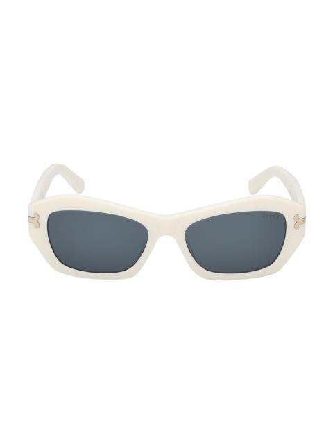 PUCCI Women's 52MM Square Sunglasses - White Teal