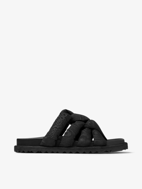 Kes Flat
Black Moire Fabric Flat Sandals