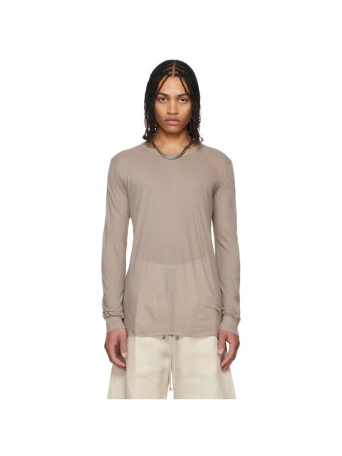 Rick Owens Taupe Hollywood Basic LS T-shirt