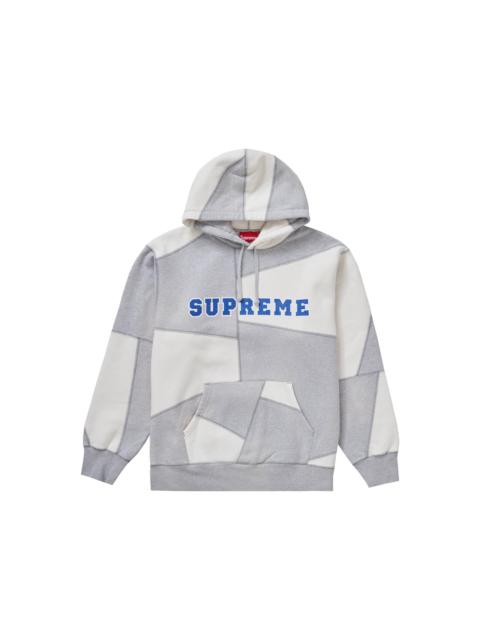 Supreme Supreme Patchwork Hooded Sweatshirt Heather Grey