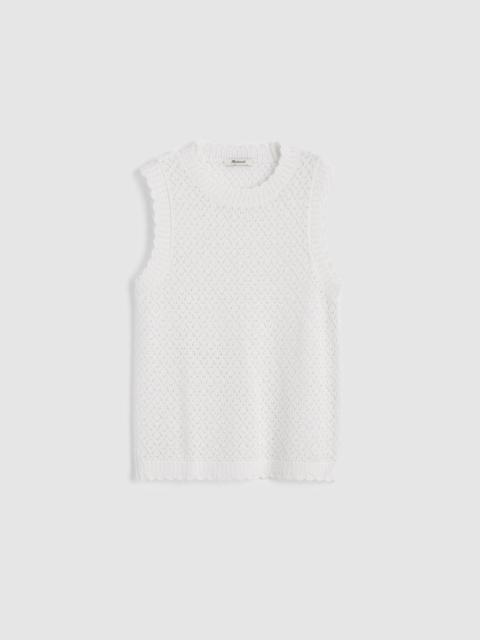 Madewell Pointelle-Knit Sleeveless Top
