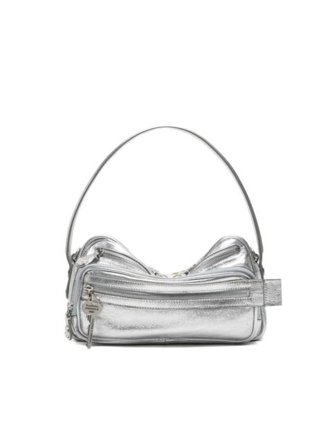 Acne Studios Camero Party metallic-finish shoulder bag