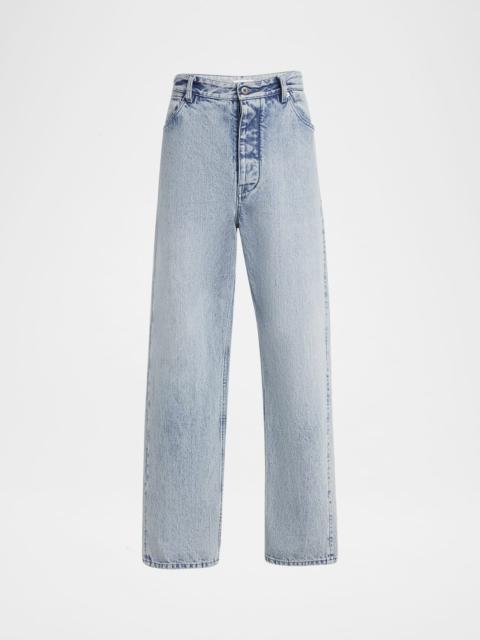 Men's Relaxed-Fit Acid Wash Jeans