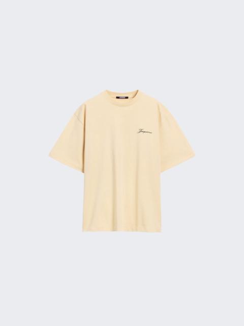 JACQUEMUS Halteres Tee Athletic Club Beige