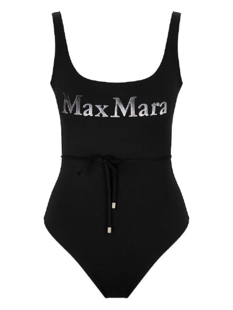 Max Mara Carisma logo-print swimsuit