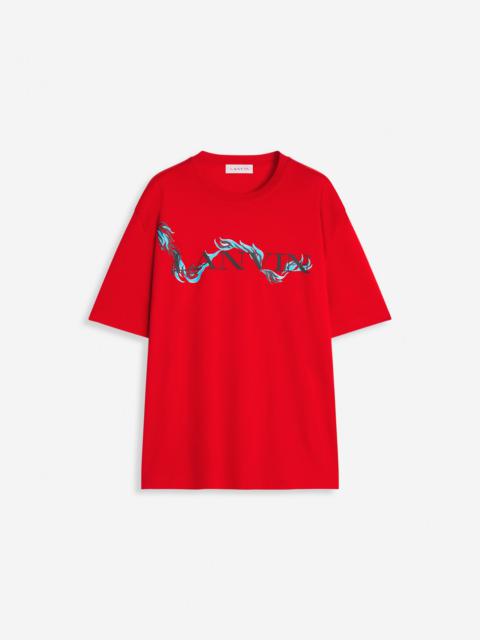 DRAGON PRINT LOOSE-FITTING T-SHIRT