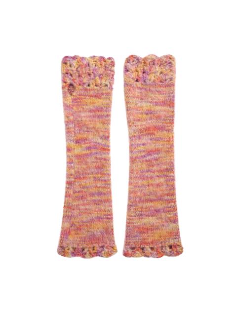 GUIZIO CROCHET TRIM ARM WARMERS