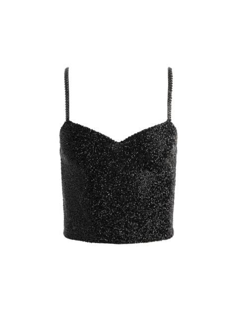 Alice + Olivia NINA EMBELLISHED BUSTIER TOP