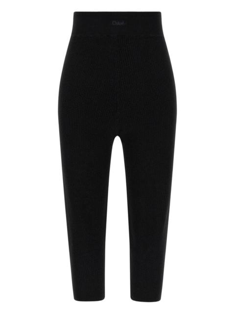 Chloé knitted perforated leggings