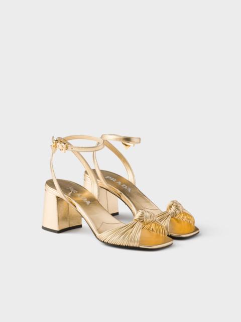 Prada Mordoré nappa leather sandals