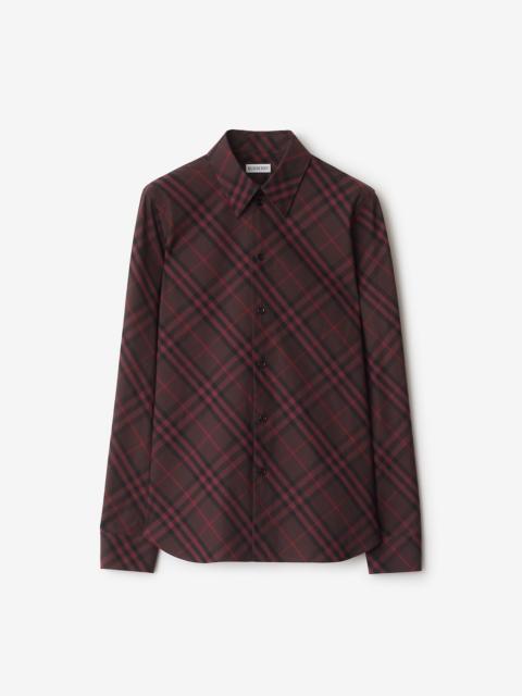 Burberry Slim Fit Check Cotton Shirt