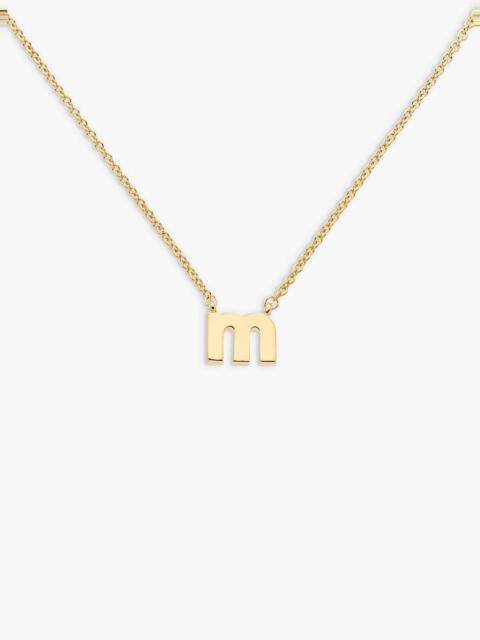 MELISSA ODABASH LETTER 'M' PENDANT NECKLACE