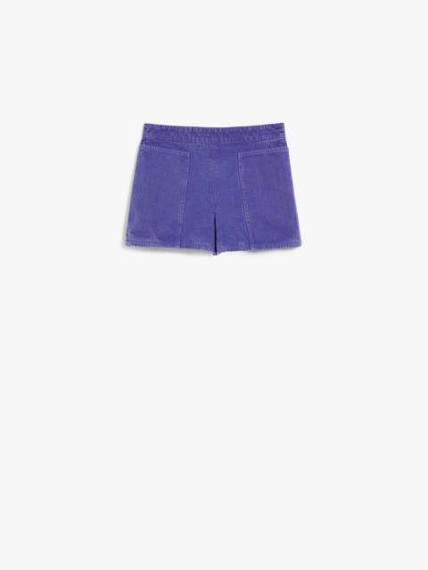 Max Mara Cotton canvas mini shorts