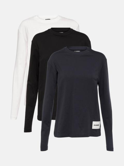Jil Sander Set of 3 cotton jersey sweatshirts