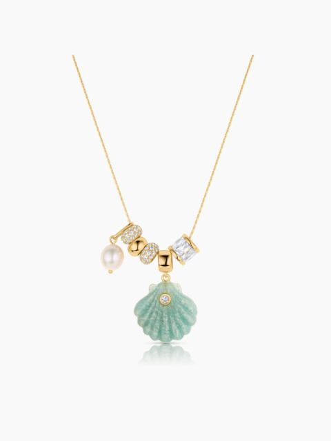 THATCH Coquille Soirée Amazonite Shell Necklace
