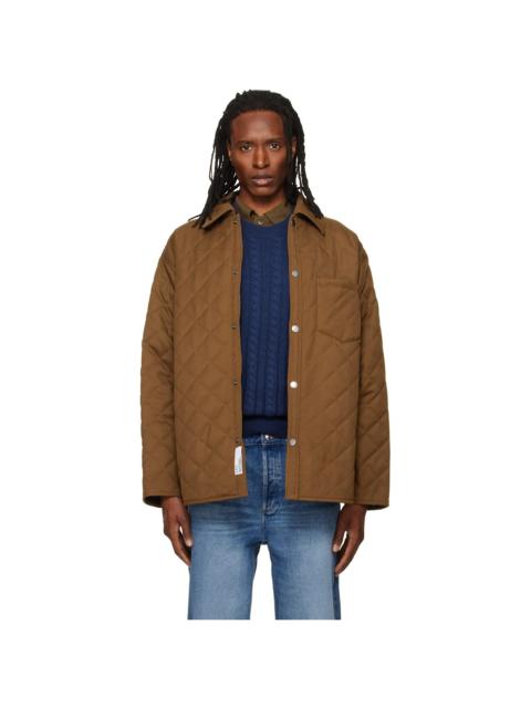 A.P.C. Brown Quilted Wool Jacket