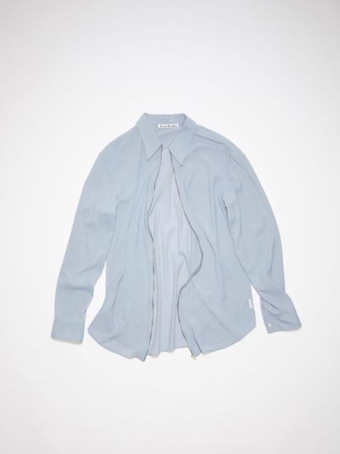 Acne Studios Zippered shirt - Dusty blue