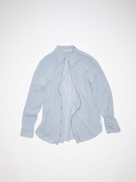 Zippered shirt - Dusty blue