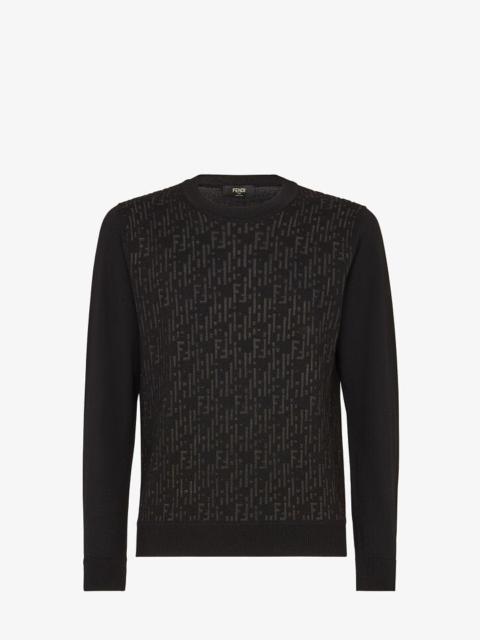 FENDI Black wool sweater