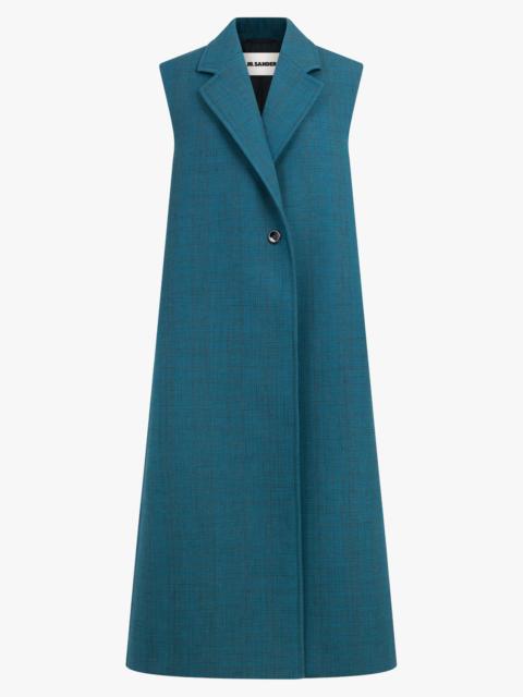 Jil Sander WRAP LONGLINE VEST JACKET | MOON RIVER