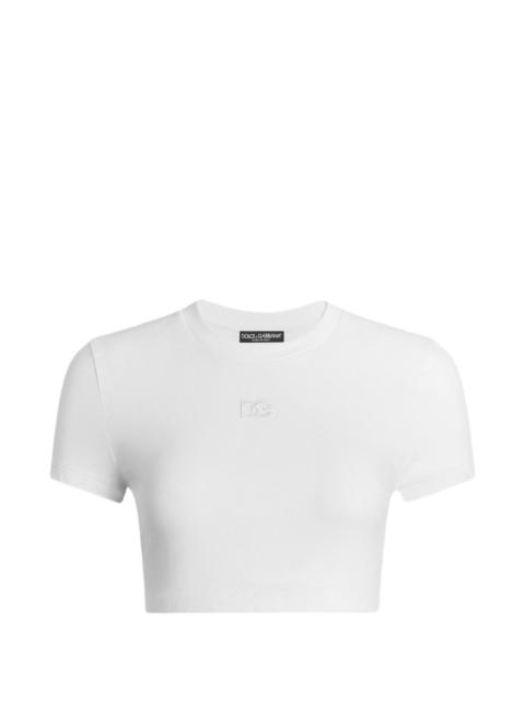 Dolce & Gabbana jersey T-shirt with DG embroidery