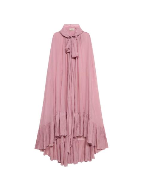 Blumarine hooded cape dress