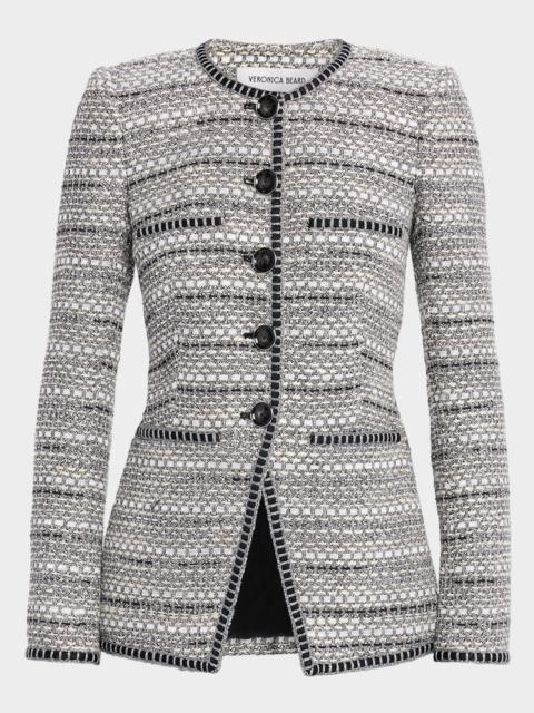 VERONICA BEARD Alessia Tailored Tweed Jacket