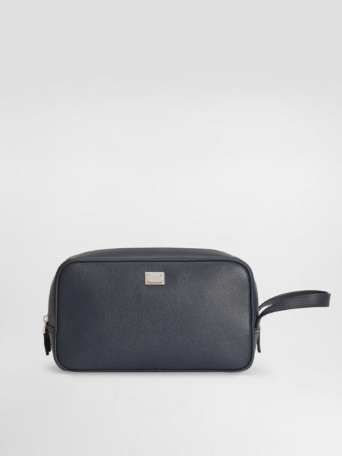 Dolce & Gabbana Toiletry bag in calfskin leather