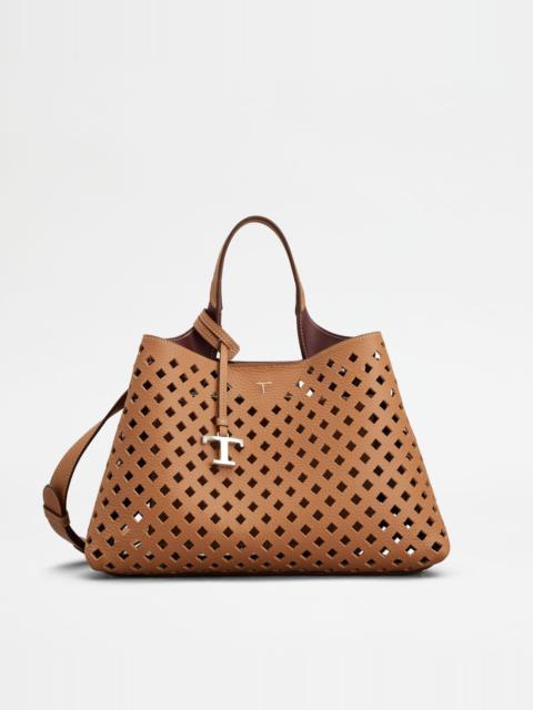 Tod's BAG IN LEATHER SMALL - BROWN, BURGUNDY