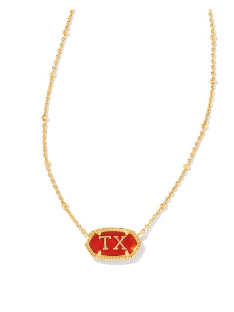KENDRA SCOTT Elisa Gold Texas Necklace in Red Illusion