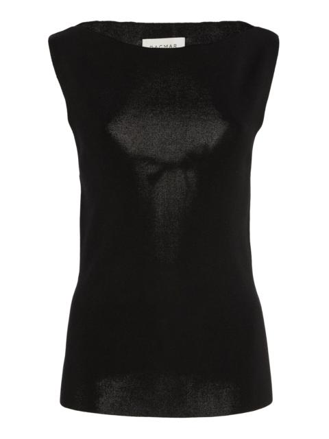 House of Dagmar Exclusive Open-Back Top black