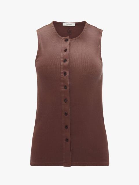 JW Anderson BUTTON DETAIL TANK TOP