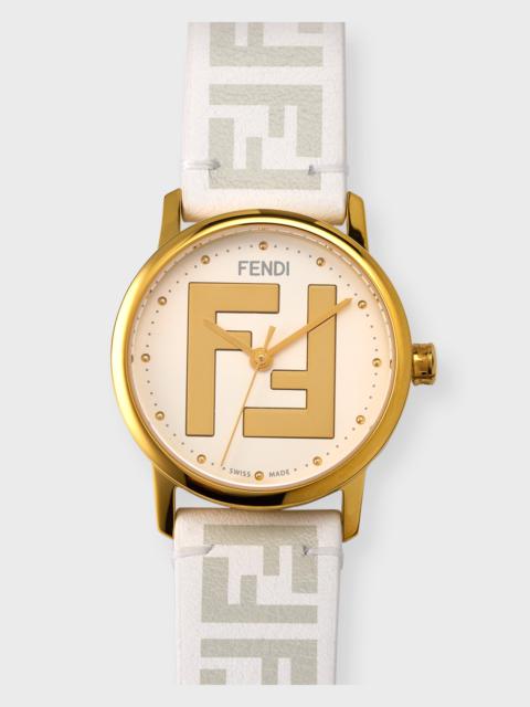 Forever Fendi 29mm Watch with Leather Strap