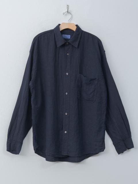 HERILL Linen Work Shirt - Navy