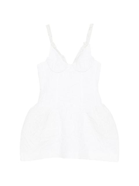 SHUSHU/TONG lace bow mini dress