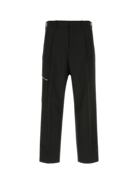 OAMC Black polyester wide-leg pant
