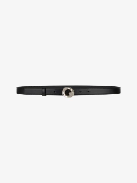 Givenchy BELT IN LEATHER WITH G-CHAIN BUCKLE