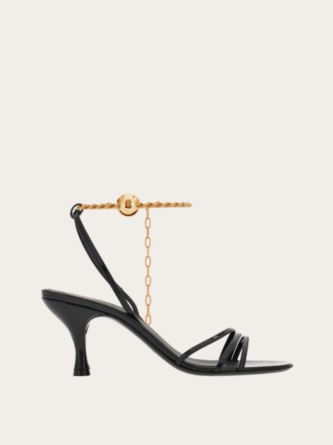 FERRAGAMO Sandal with ankle chain