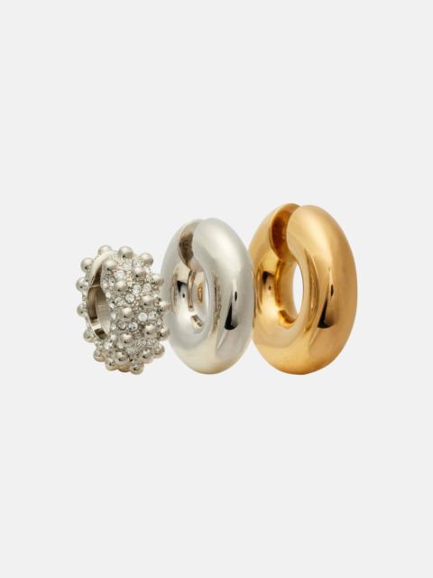 rabanne Set of 3 ear cuffs
