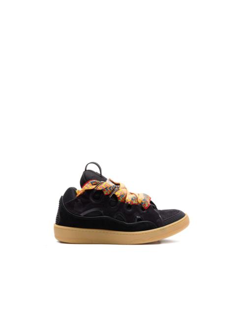 Lanvin curb leather sneakers