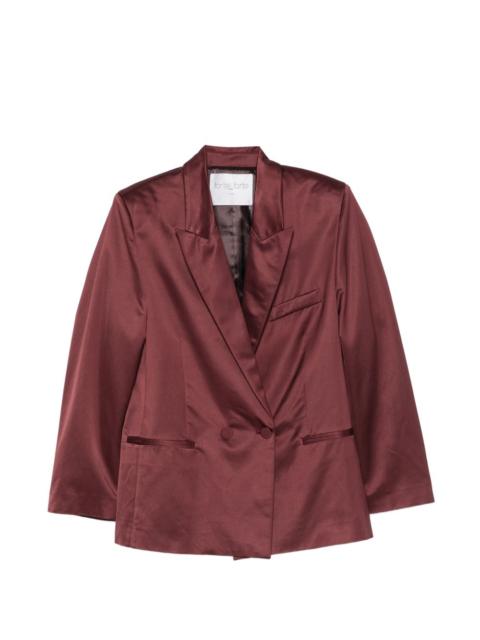 forte_forte satin double-breasted blazer
