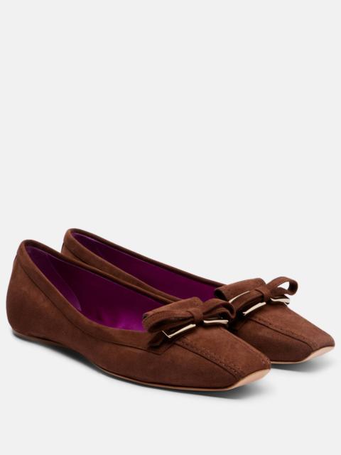 Roger Vivier Trompette suede ballet flats