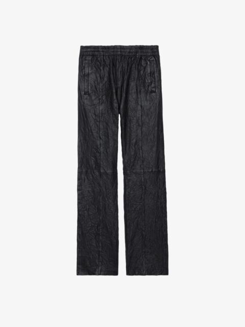 Zadig & Voltaire Pacha Crinkled Leather Pants